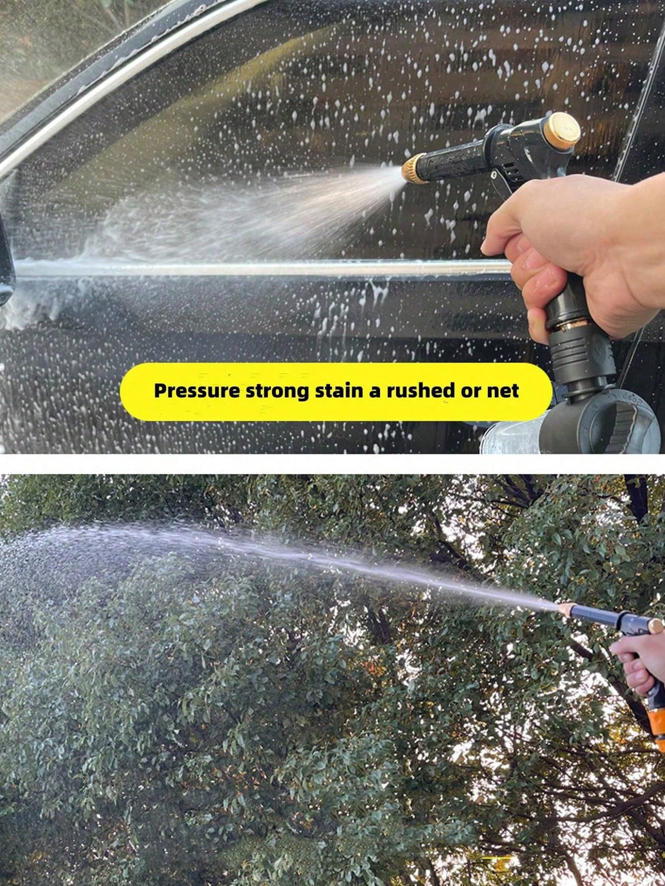 1pc Plastic Watering Gun, High Pressure Manual Watering Gun For Garden