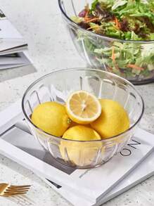 1 cái/2 cái/Bát đựng salad có nắp đậy, Bát nhựa trong suốt dày, Dùng để đựng đĩa lạnh trong bếp gia đình đựng salad và trái cây, Nhà bếp, Quà tặng Giáng sinh, Đồ dùng học tập - Trong sáng - Xem 4