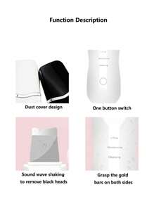 1入組ABS電動面部現代白色電子美容儀適用於家庭