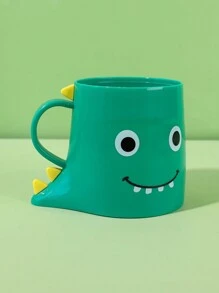 1入卡通恐龍造型塑料兒童飲水杯,260毫升,適用於家居日常使用 - 綠色 - 查看 2