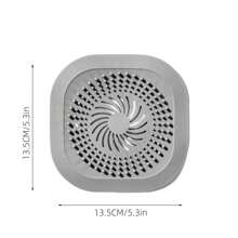 1件灰色廚房水槽防堵排水濾網,適用於浴室浴缸或洗衣房塞子/捕頭濾網