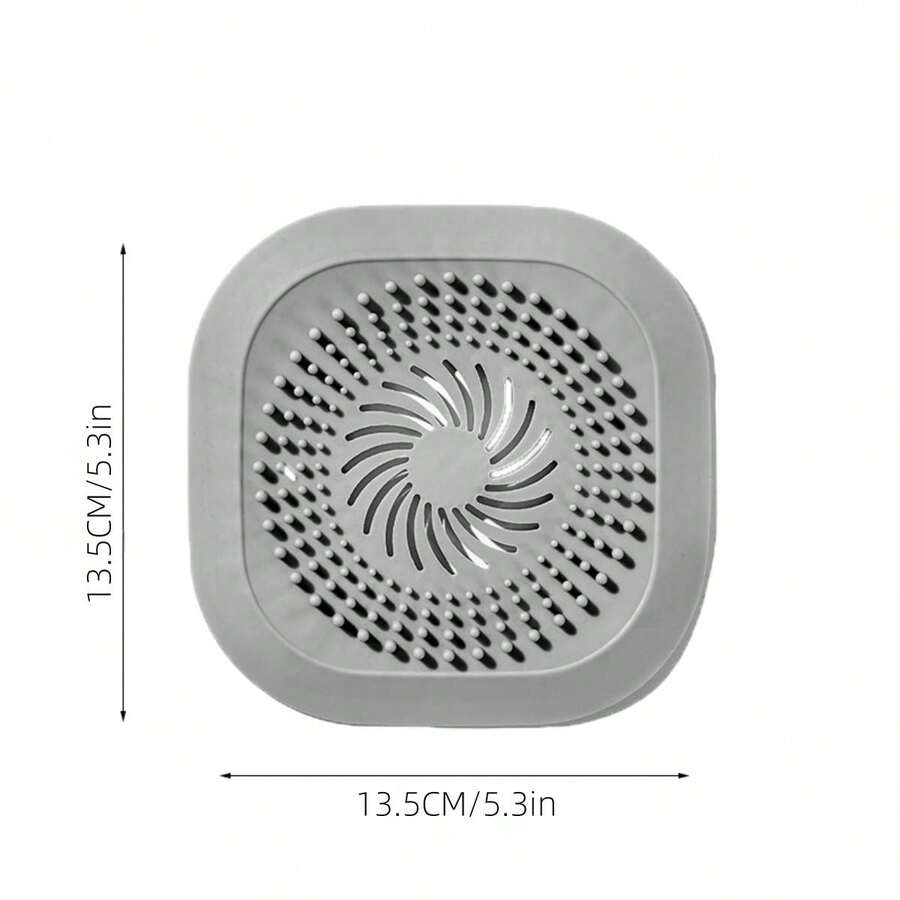 1件灰色廚房水槽防堵排水濾網,適用於浴室浴缸或洗衣房塞子/捕頭濾網