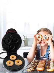 Mini Máquina de Donas HOG.123.MINI Portátil Electrica Pequeña ELE-GATE - Rojo - Ver 1