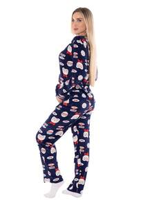 HERMOSA PIJAMA CALIENTITA Y LIGERA PARA DAMA - Azul Marino - Ver 3