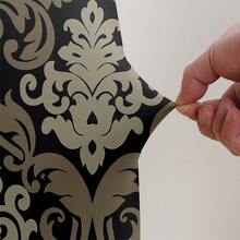 2pcs Printed Elastic Spandex 2-piece Office Chair Cover For European & American Home And Office Use - Black - View 5