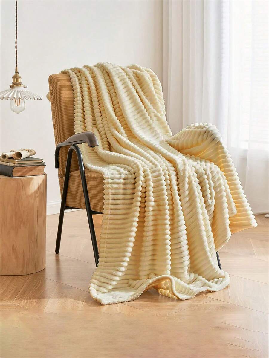 1 Kaki Flannel Chăn Nỉ, Mềm Mại Và Sang Trọng Chăn Cho Phòng Điều Hòa Ấm Áp, Ghế Sofa, Phòng Ngủ, Ghế Dài, Phòng Khách - Màu Khaki - Xem 1