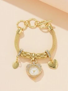 Đồng Hồ Quartz Nữ Cá tính thời thượng - Vàng - Xem 3