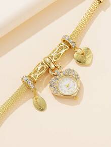 Đồng Hồ Quartz Nữ Cá tính thời thượng - Vàng - Xem 2