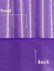 1塊紫色亮片桌布,戶外桌子裝飾桌布 - 紫色 - 查看 4