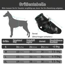 Petopet冬季背心狗服+牽繩套裝, 適用於小型犬,胸帶式背心, 無袖充氣背心 - 黑色 - 查看 2