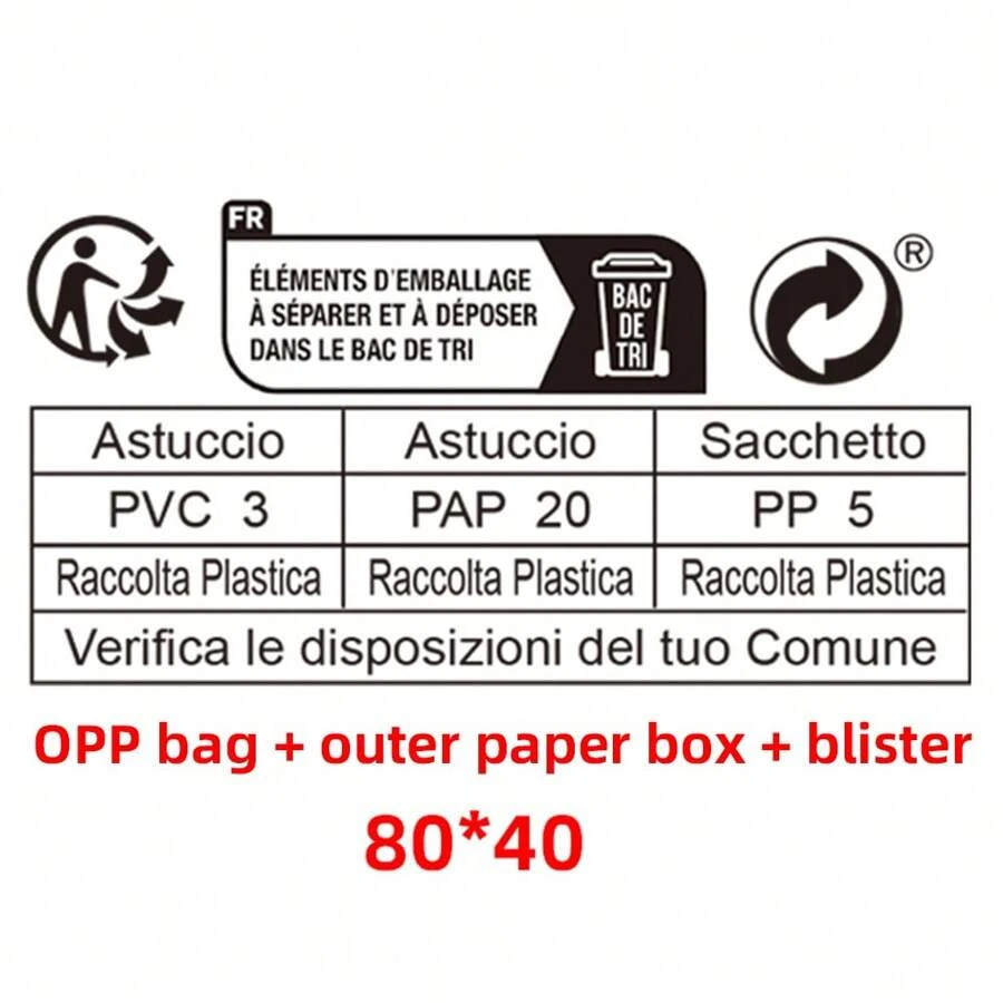 Opp Bag + Outer Paper Box + Vacuum Plastic Packaging - Multicolor - View 1
