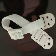 2个白色家具墙锚，防倾倒柜体电视带，保护儿童和宠物免受家具坠落伤害 - 白色 - 查看 5