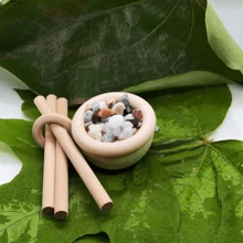 Difusor De Aceites Esenciales De Aromaterapia Diy De Madera, Difusor De Aroma Sin Llama, Difusor De Aroma De Madera, Difusor De Aroma De Piedra - Beis - Ver 3