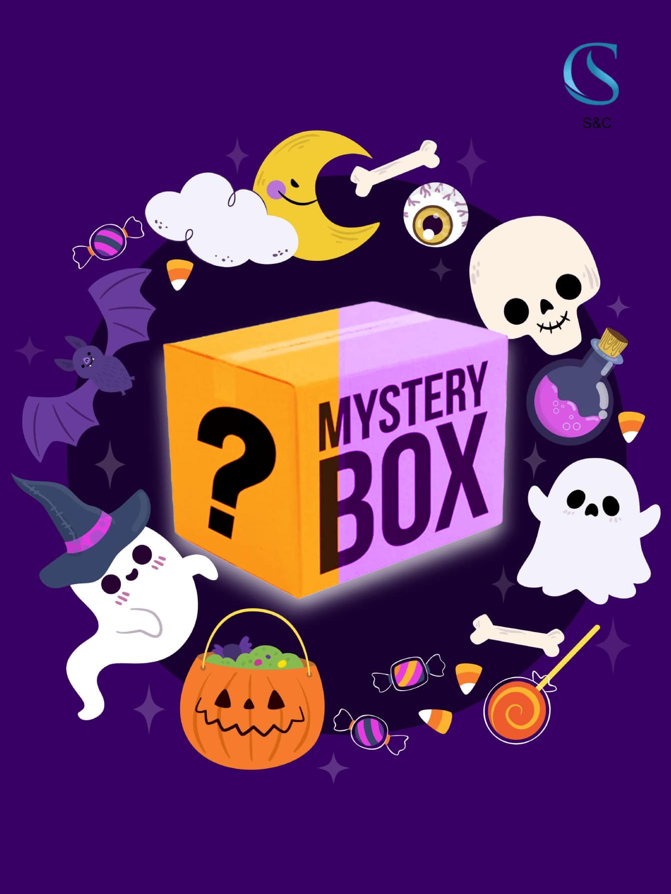 HALLOWEEN MYSTERY BOX 3 PIECES - Multifärgad - Visa 1