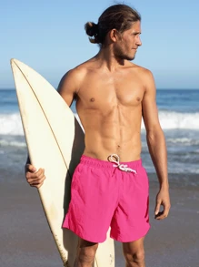 Men Shorts - Pink - View 2
