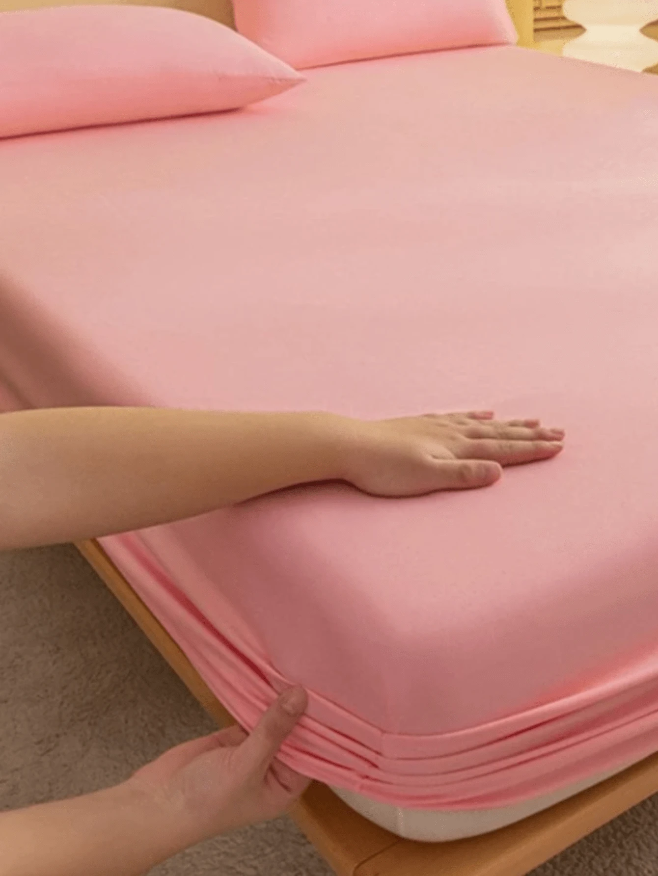 Fitted Sheets - Baby Pink - View 1