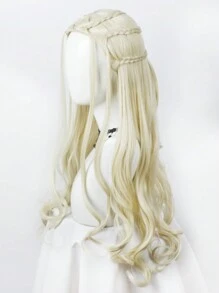 30英寸長的合成波浪母龍假髮萬聖節派對Cosplay女性用假髮，來自丹妮莉絲·塔格利安