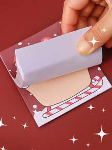 4pcs/set Random Cartoon Christmas Theme Sticky Notes, Memo Pad For Message Taking, Learning - Multicolor - View 5