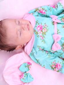 Baby Girls Rompers - 淺粉色 - 查看 4