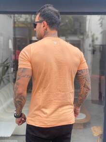 Men T-Shirts - Màu be - Xem 3