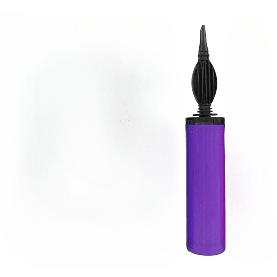 1pc Purple Balloon Hand Pump, Portable Macaron Colored Hand Pump