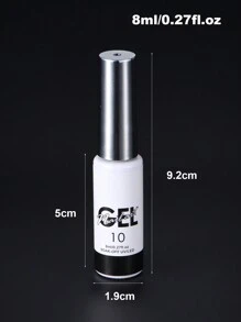 1盒8毫升黑色线条绘画凝胶指甲油，涂鸦条纹法式设计半永久指甲油，可卸除UV凝胶，适用于DIY美甲，沙龙级美甲 - 黑色 - 查看 4