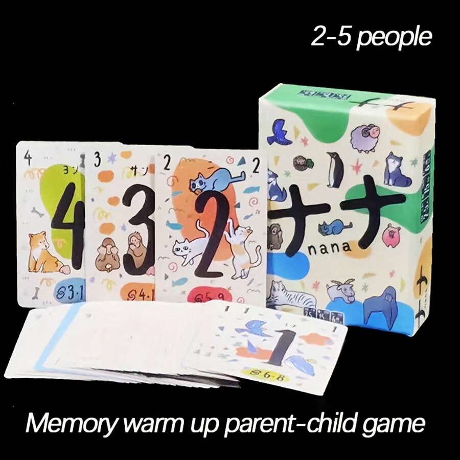 1 Pieza Juego De Cartas De Papel De Mesa Nana - Multicolor - Ver 1
