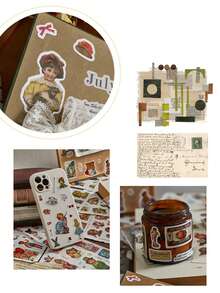 20入組裝飾膠黏劑貼紙適用於DIY剪貼簿和日記 - 20pcsDIY裝飾貼畫 - 查看 3