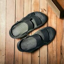 Sandalias de moda. Sandalias tradicionales mexicanas. Sandalias de mujer. Sandalias de mujer con correa. Sandalias para uso domestico, campo y exterior. Sandalias resistentes y duraderas. Sandalia hecha con materiales reciclados. Huaraches de rancho. - Negro - Ver 5