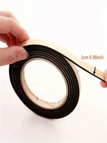 1個瓦斯爐隙縫封條 防污封條 自粘防塵防水隔音封條,多用途廚房用品,下門氣密條、窗邊氣密條、單面隔熱防冷孔封泡沫條 - 黑色 - 查看 4