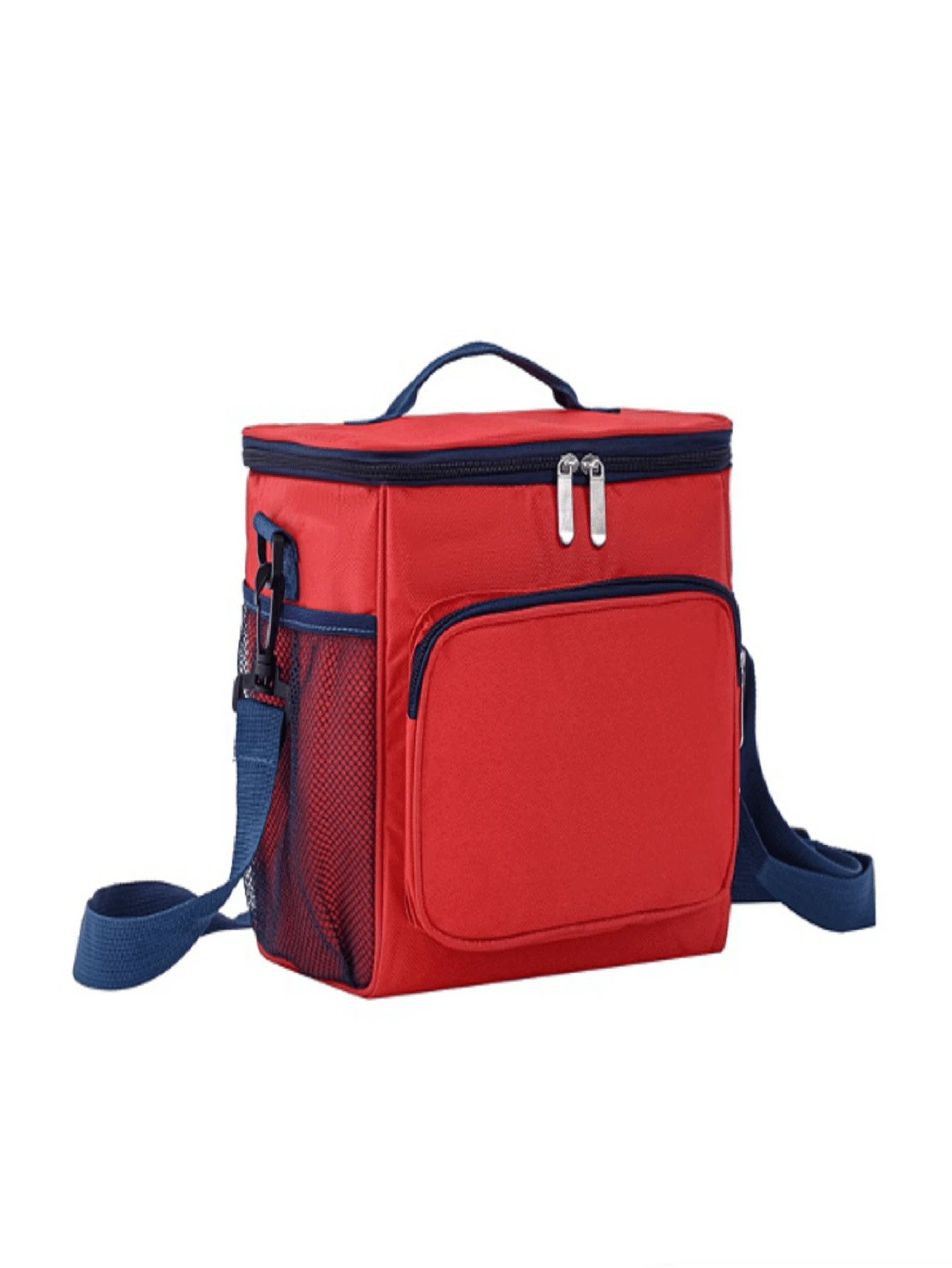 Bolsa De Almuerzo Lonchera Térmica Portátil Y Gran Capacidad - Rojo - Ver 1