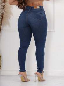 Women Jeans - Rửa tối - Xem 2