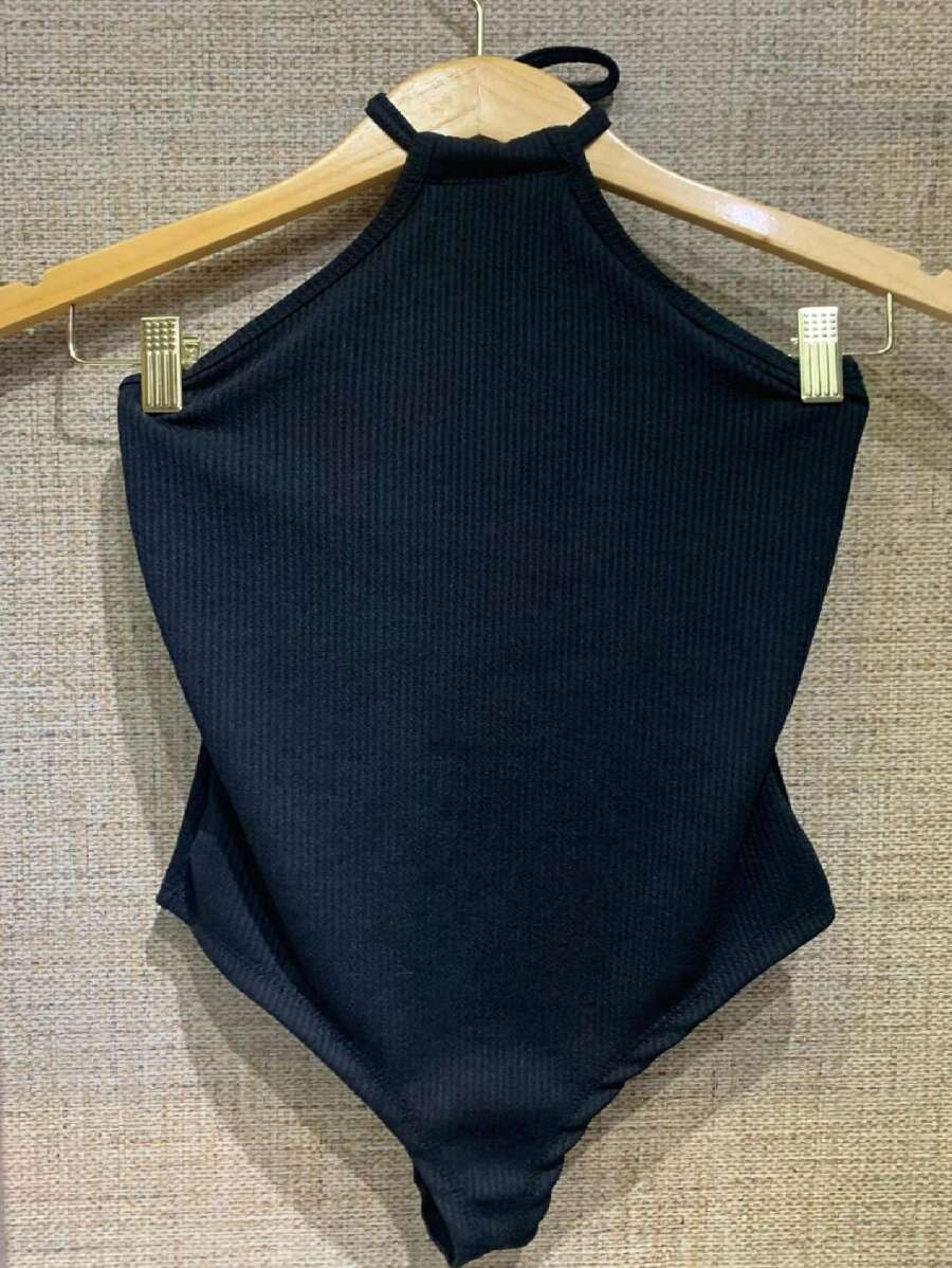 Body ana ruga frente única canelado