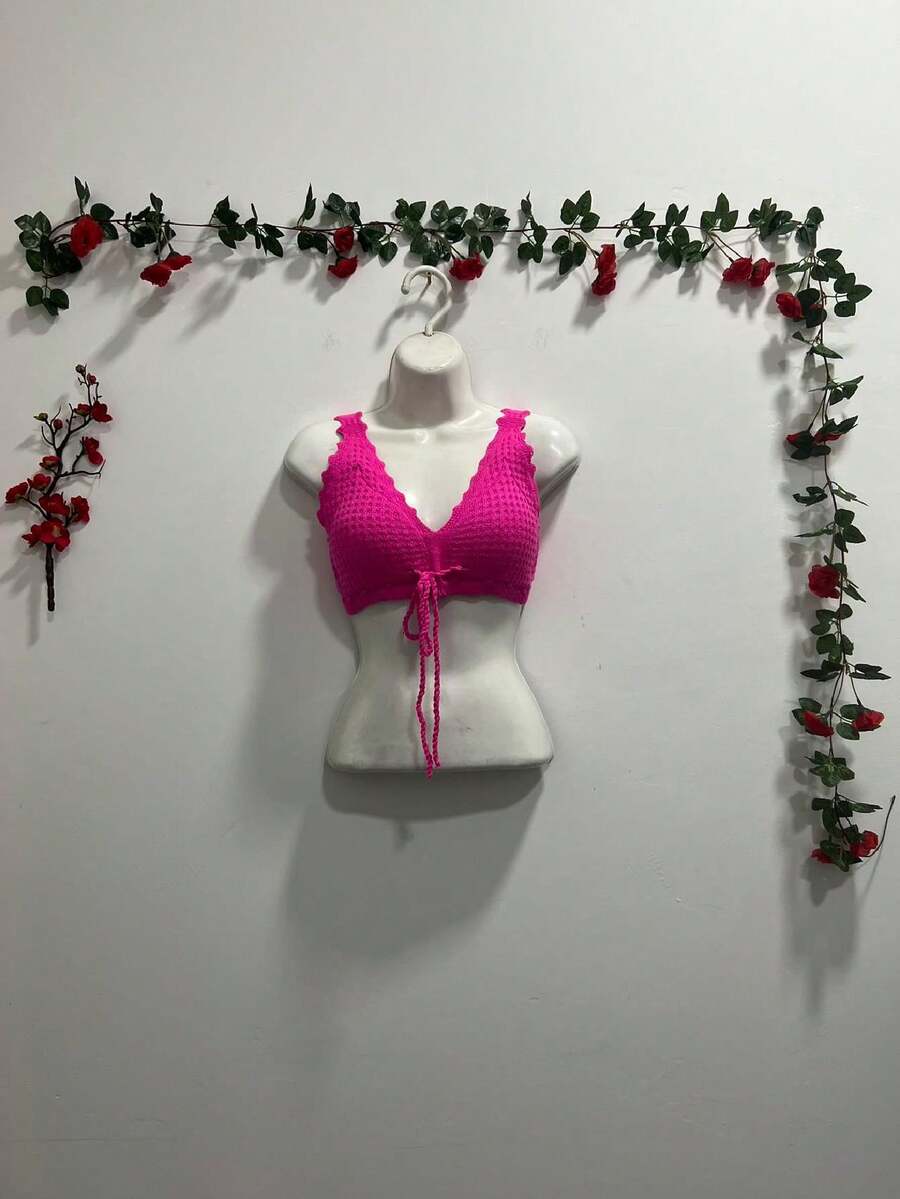 Women Tank Tops & Camis - Hot Pink - View 1