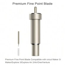 1 Stück Premium Klinge mit feiner Spitze, kompatibel mit Maker 3/Maker/Explore 3/Explore Air 2/Air/One/Venture, Klinge mit feiner Spitze und Gehäuse zum Schneiden von glitzerndem Vinyl/Karton, Kunstleder, Pergament