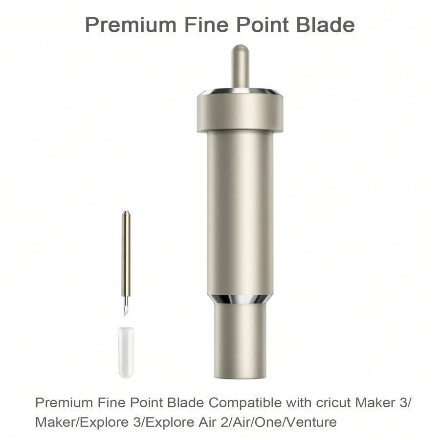 1 Stück Premium Klinge mit feiner Spitze, kompatibel mit Maker 3/Maker/Explore 3/Explore Air 2/Air/One/Venture, Klinge mit feiner Spitze und Gehäuse zum Schneiden von glitzerndem Vinyl/Karton, Kunstleder, Pergament