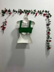 Women Tank Tops & Camis - Olive Green - View 2