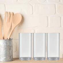 Acrylic Cup Set 400ml Transparent Resistant 6 Units - 無色 - 查看 3