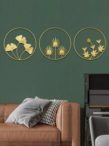 1入組北歐風格輕奢鐵製掛壁裝飾,創意金屬藝術品,適用於客廳、臥室、沙發背景牆