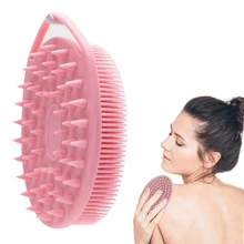 1 Stück Tiefenreinigender Körperpeeling-Werkzeug aus Silikon-Material, Körperbürste, geeignet für Frauen und Männer, Bad und Körperpflege, Dusche, Wohnzimmer-Heim-Schlafzimmer-Badezimmer-Dekoration, Reiseartikel, Hochzeit, Party, Geburtstag, Geschenke für Männer, Mütter, Väter, Freunde, Neujahr, Accessoires, witziges Geschenk