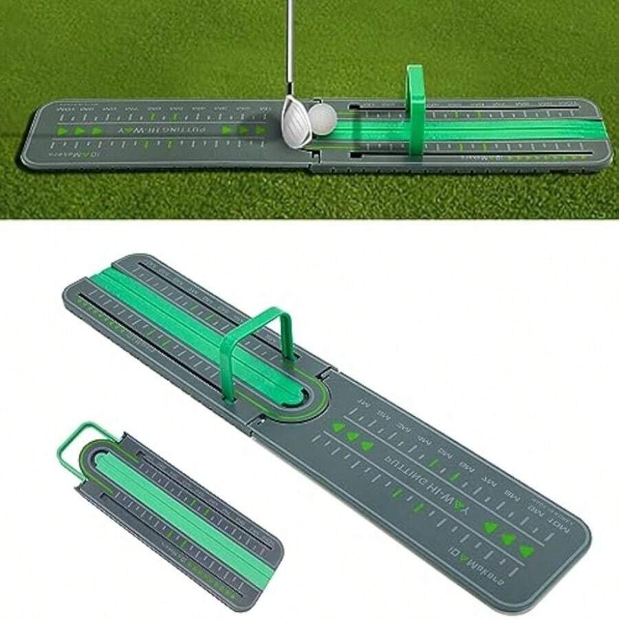1pc Golf Precision Distance Putting Drill, Golf Putting Alignment Rail