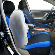 9pcs Bộ Màu be Ghế ô tô bìa Đối với phụ nữ Túi hơi Tương thích 9pcs Bộ phổ cập Phù hợp Xe thùng Xe tải Ô tô/xe hơi SUV Đệm ngồi Người bảo vệ - Màu be - Xem 3