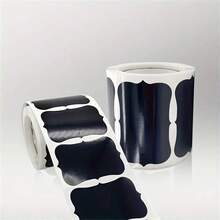 120入組黑色標籤防水和可重複使用黑板貼套裝,合適的適合派對裝飾用品,工藝房間,婚禮,收納房間,組織你的家庭,廚房,和辦公室 - 120pcs貼紙+筆 - 查看 9