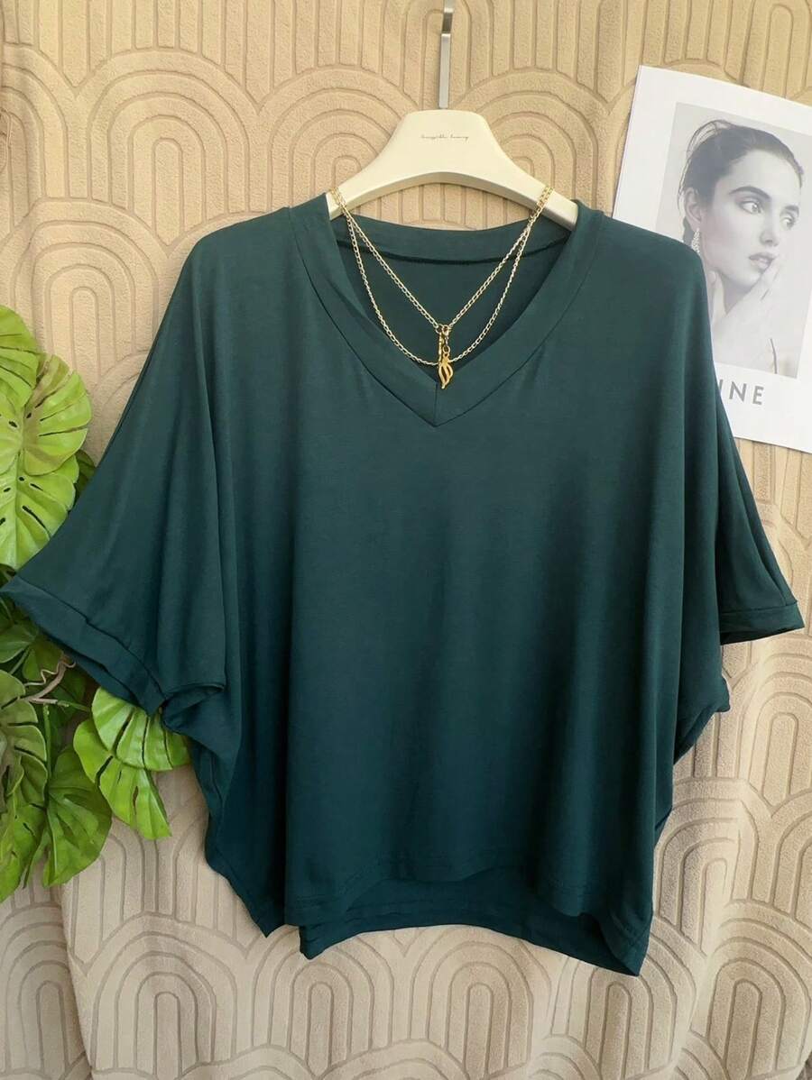 Women Tops - Màu xanh lá cây đậm - Xem 1