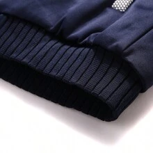 男士冬季時尚迷彩加厚絨毛夾克,適用於運動健身服裝 - 藏蓝色 - 查看 5