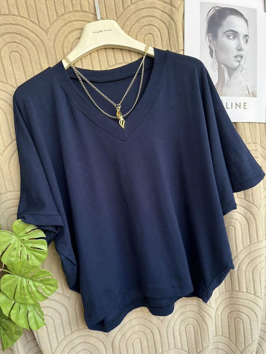 Women Tops - Màu xanh hải quân - Xem 1