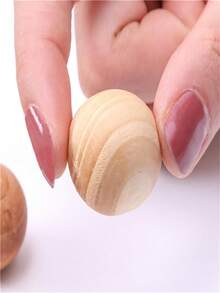 5pcs Natural Fragrant Wooden Balls Replacing Mothballs For Cupboard Mothproof And Mildewproof - Apricot - View 6