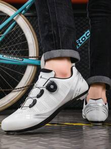 Zapatillas Ciclismo Mtb Unisex, Para Bicicleta De Montaña Y Spinning - Blanco y Negro - Ver 5