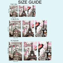 3件城市地標建築家居裝飾帆布印刷品,適用於客廳、臥室、書房 - 彩色 - 查看 6