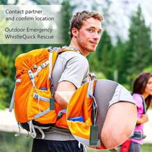 2入組戶外聚會哨子-高分貝求生哨子,適用於露營和徒步旅行,是緊急情況下必備的工具 - 綠色 - 查看 2